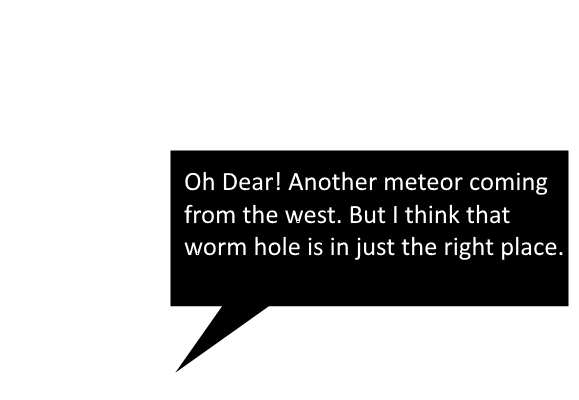 A speech bubble.